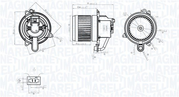 Interieurventilatie Magneti Marelli 069412783010