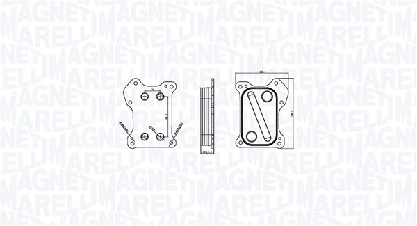 Oliekoeler motorolie Magneti Marelli 350300000800