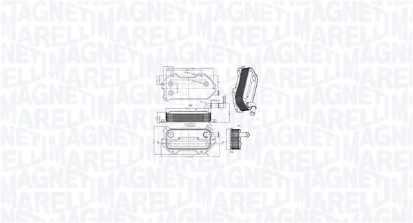 Oliekoeler motorolie Magneti Marelli 350300003000