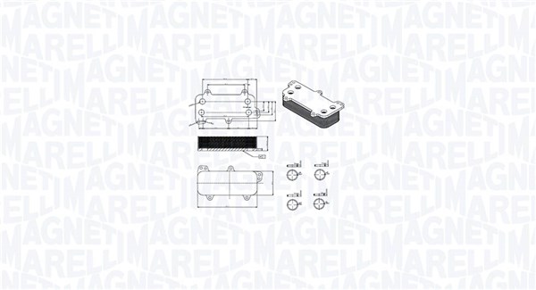 Oliekoeler motorolie Magneti Marelli 350300003700