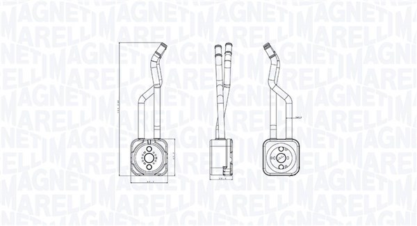 Oliekoeler motorolie Magneti Marelli 350300003800