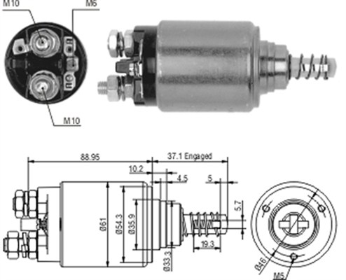 Starter magneetschakelaar Magneti Marelli 940113050186