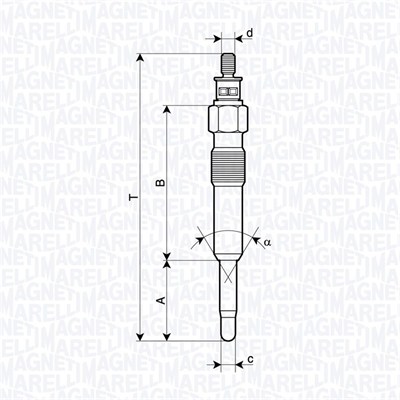 Gloeibougie Magneti Marelli 062900126304