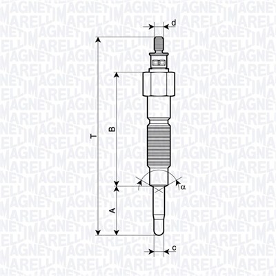 Gloeibougie Magneti Marelli 062900142304