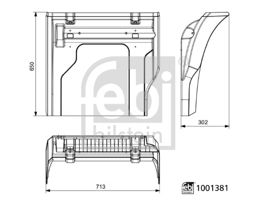 Spatbord Febi Bilstein 1001381