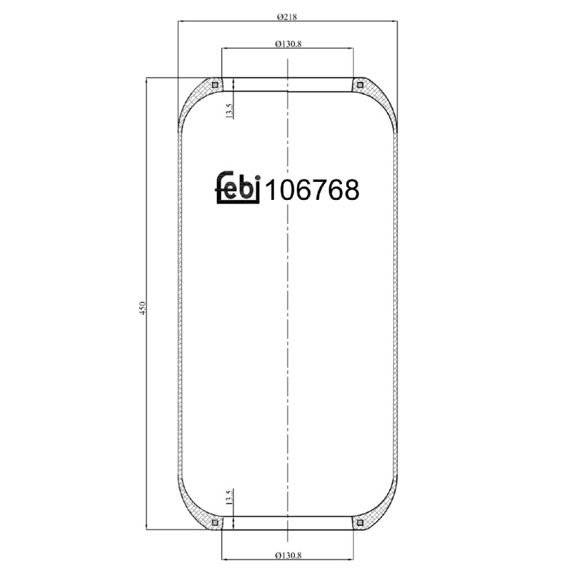 Veerbalg Febi Bilstein 106768