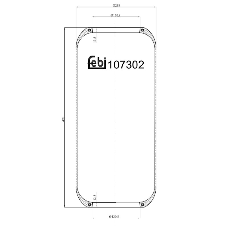 Veerbalg Febi Bilstein 107302