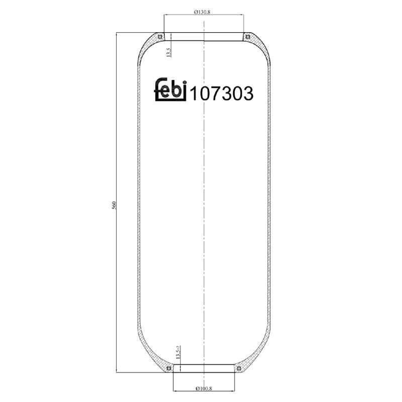 Veerbalg Febi Bilstein 107303