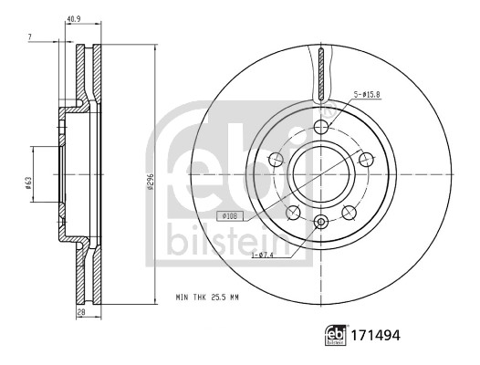 Febi Bilstein Remschijven 171494