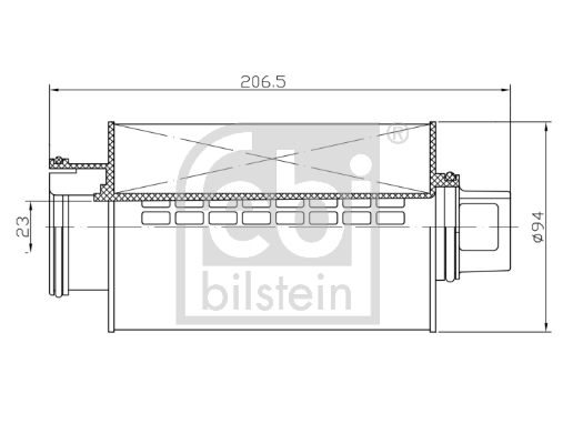 Febi Bilstein Carter ontluchtingsfilters 172620