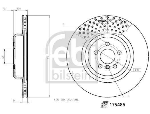 Febi Bilstein Remschijven 175486