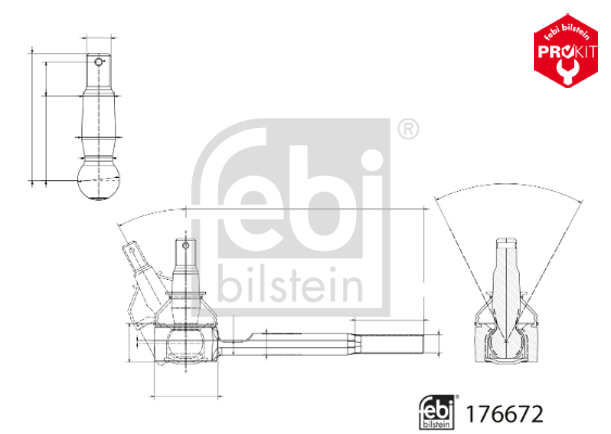 Febi Bilstein Spoorstangeind / Stuurkogel 176672