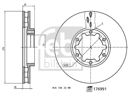 Febi Bilstein Remschijven 176991