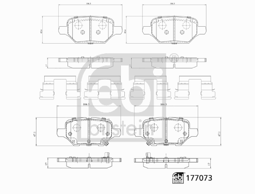 Febi Bilstein Remblokset 177073