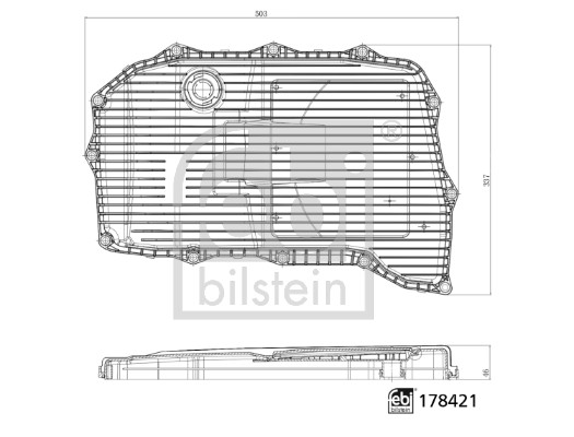 Filter/oliezeef automaatbak Febi Bilstein 178421