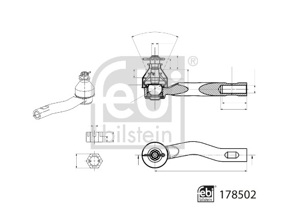 Febi Bilstein Spoorstangeind / Stuurkogel 178502
