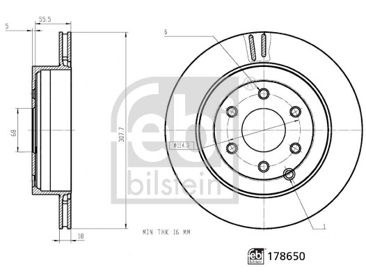 Febi Bilstein Remschijven 178650