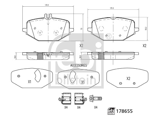 Febi Bilstein Remblokset 178655
