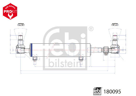 Febi Bilstein Werkcilinder stuurbekrachtiging 180095