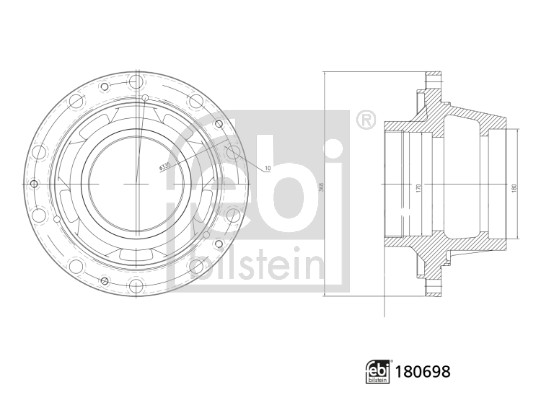 Wielnaaf Febi Bilstein 180698