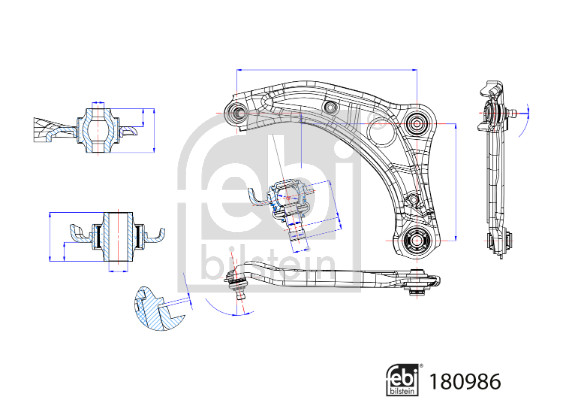 Febi Bilstein Draagarm 180986