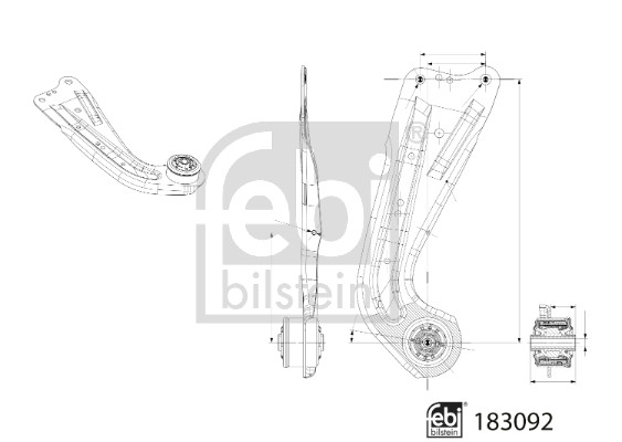 Draagarm Febi Bilstein 183092