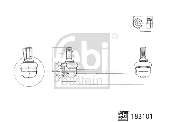 Stabilisatorstang Febi Bilstein 183101