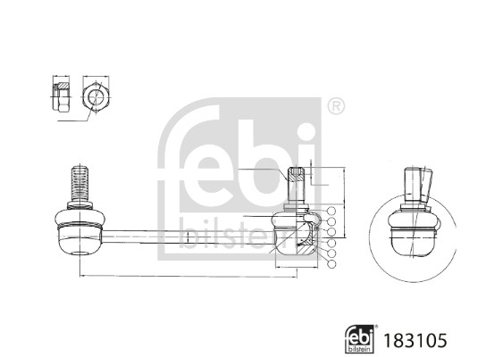Stabilisatorstang Febi Bilstein 183105