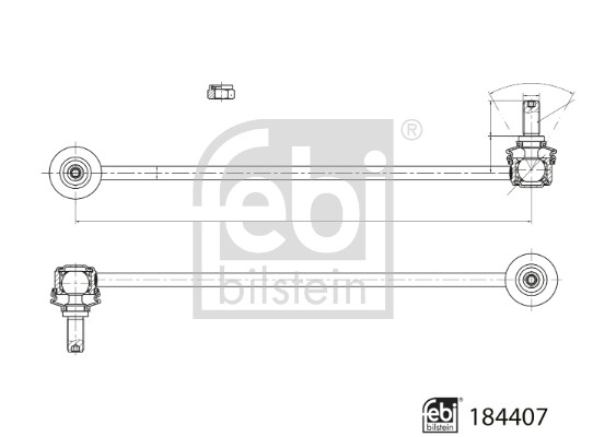 Stabilisatorstang Febi Bilstein 184407