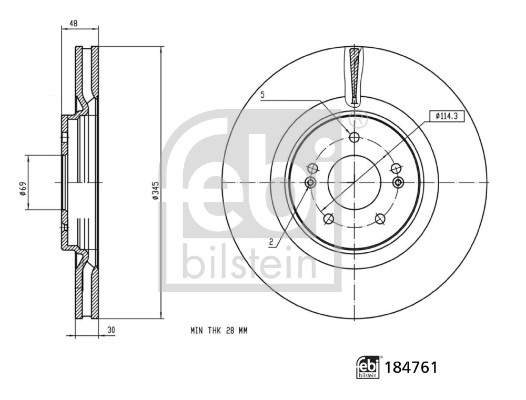 Remschijven Febi Bilstein 184761