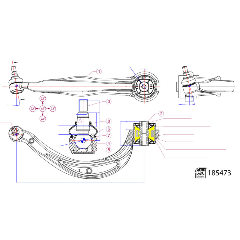 Draagarm Febi Bilstein 185473