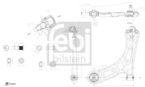 Draagarm Febi Bilstein 185603
