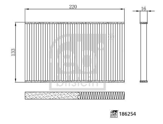 Interieurfilter Febi Bilstein 186254