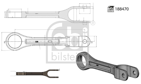 Stabilisatorstang Febi Bilstein 188470