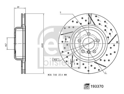 Remschijf Febi Bilstein 193370