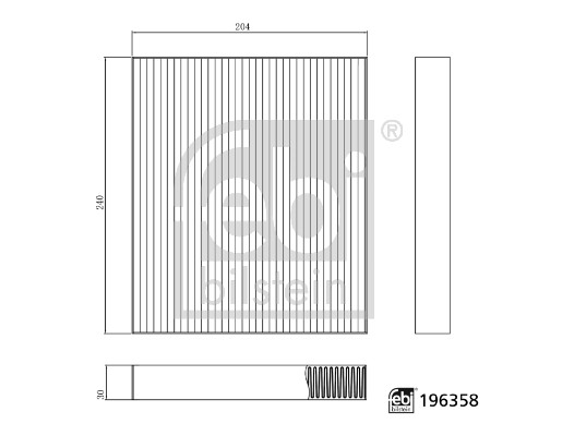 Interieurfilter Febi Bilstein 196358