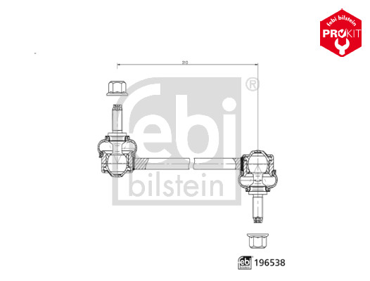 Stabilisatorstang Febi Bilstein 196538