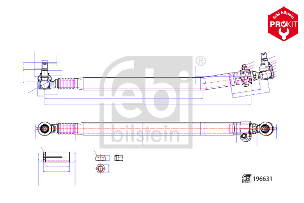 Stuurstang Febi Bilstein 196631