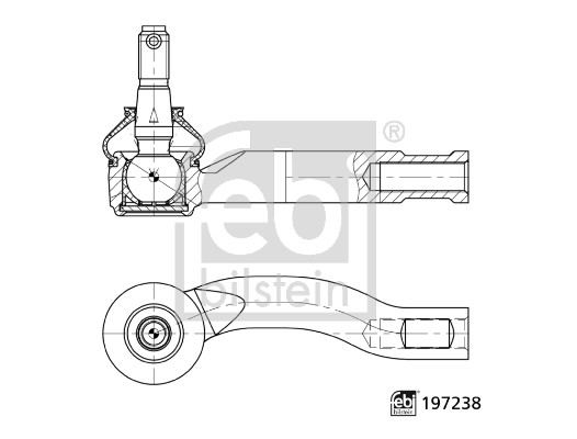 Spoorstangeind Febi Bilstein 197238