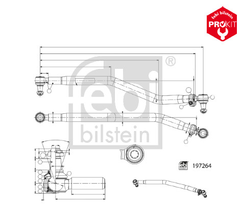 Stuurstang Febi Bilstein 197264