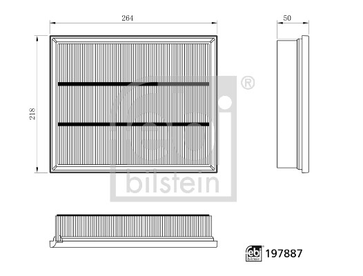 Luchtfilter Febi Bilstein 197887
