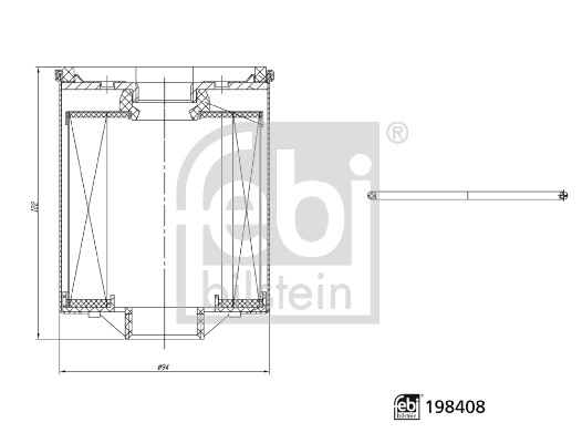 Brandstoffilter Febi Bilstein 198408