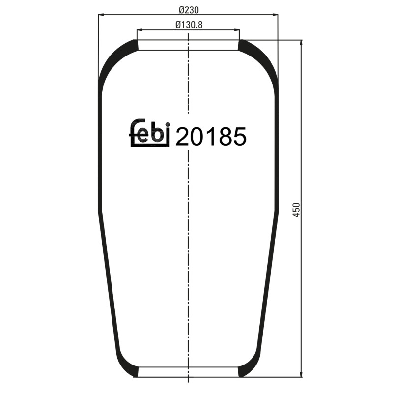 Veerbalg Febi Bilstein 20185