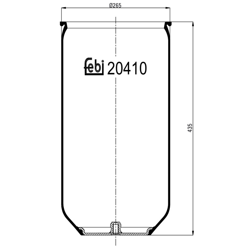 Veerbalg Febi Bilstein 20410