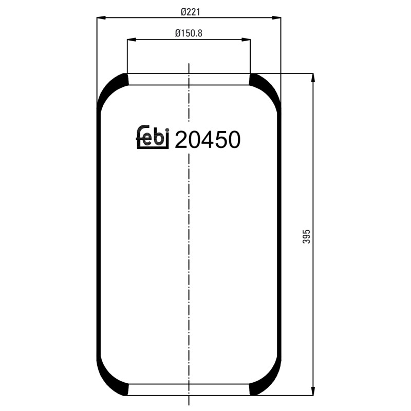 Veerbalg Febi Bilstein 20450