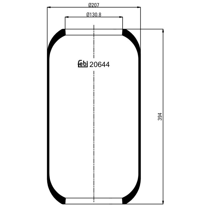 Veerbalg Febi Bilstein 20644