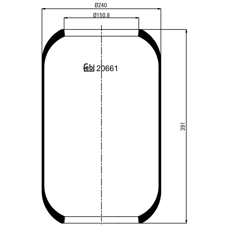 Veerbalg Febi Bilstein 20661