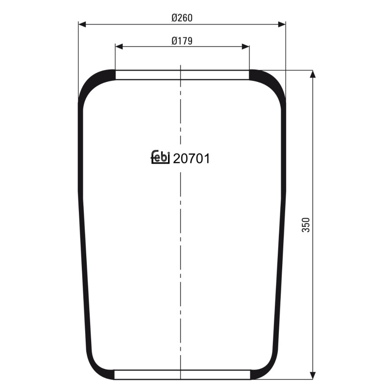 Veerbalg Febi Bilstein 20701