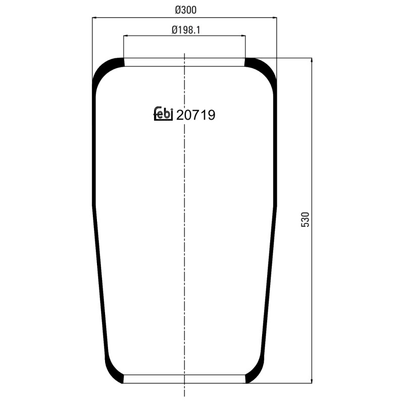Veerbalg Febi Bilstein 20719