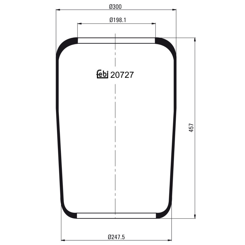 Veerbalg Febi Bilstein 20727